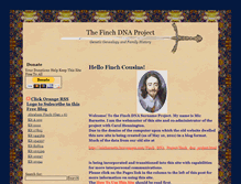 Tablet Screenshot of finchdna.micbarnette.com